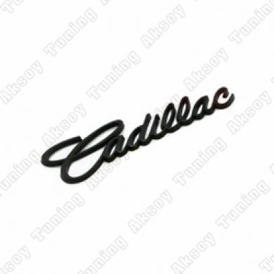 Cadillac Yapıştırma Siyah Bagaj ve Çamurluk Logosu