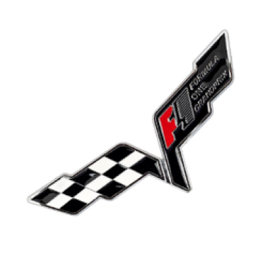 Chevrolet Corvette Uyumlu Yedek Parça F1 Metal Bagaj Logosu