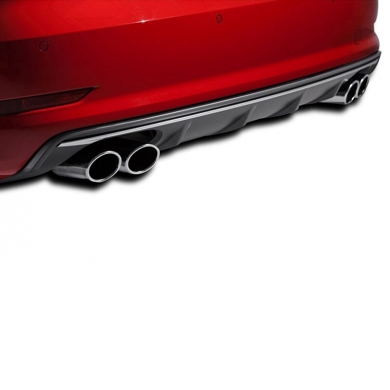 Audi A3 Standart Sedan 17 - 19  Uyumlu Yedek Parça S3 Difüzör (Sol Çıkış) Plastik Boyasız
