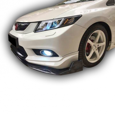 Honda Civic Fb7 Uyumlu Yedek Parça 2010 - 12 Mugen Ön Lip 3 Parça Plastik Boyasız