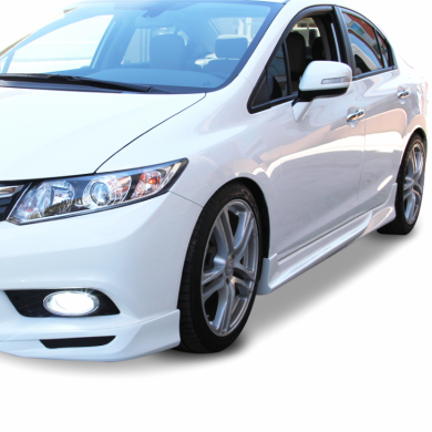 Honda Civic Fb7 Uyumlu Yedek Parça 2012 - 16 Custom Marşpiyel Plastik Boyasız