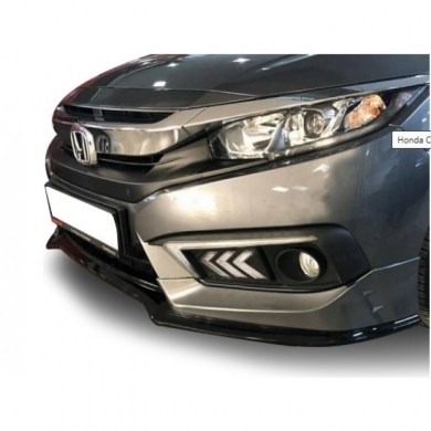 Honda Civic Fc5 Uyumlu Yedek Parça 2019 - 2021 Mugen Ön Ek Plastik Boyasız