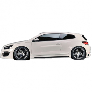 Volkswagen Scirocco 2009 - 2017 Uyumlu Yedek Parça Rieger Marşpiyel Plastik Boyasız