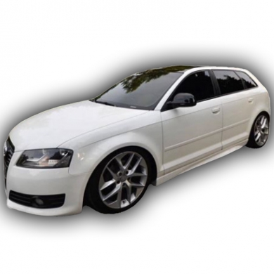 Audi A3 HB 2006 - 2012 Uyumlu Yedek Parça Çift Kapı Marşpiyel Boyasız