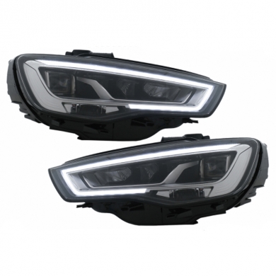 Audi A3 2013-2016 Uyumlu Yedek Parça Ledli Far Seti