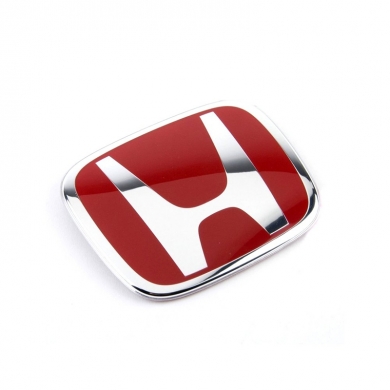 Honda Uyumlu Yedek Parça Civic Fc5 2017-2018 Direksiyon Logosu 4.1 x 5.0cm Kırmızı