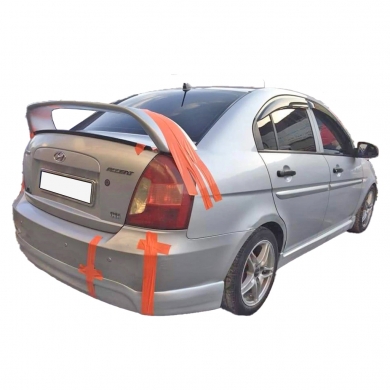 Hyundai Accent Era Uyumlu Yedek Parça Yüksek Spoiler Fiber Boyalı
