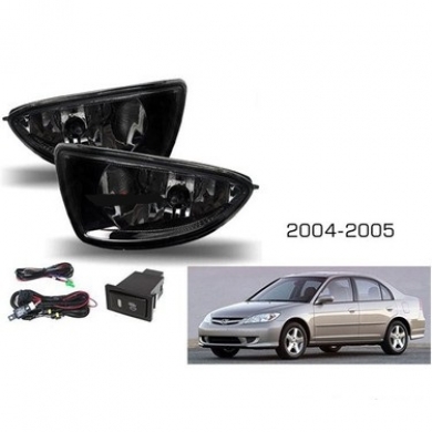 Honda Civic Uyumlu Yedek Parça 2004-2005 Ön Sis Farı Seti Smoke Cam