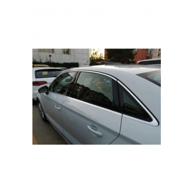 Audi A3 Uyumlu Yedek Parça Krom Cam Çerçevesi
