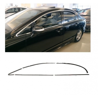 Honda Civic 2006 Uyumlu Yedek Parça Krom Cam Çerçevesi