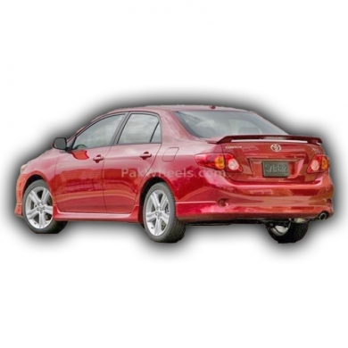 Toyota Corolla 2007-2011 Uyumlu Yedek Parça Işıklı Spoiler Boyalı