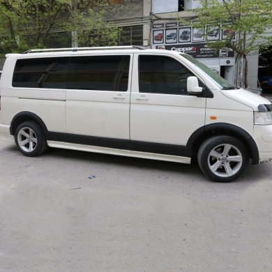 Volkswagen Transporter T5 Uyumlu Yedek Parça Uzun Şasi 2009 - 2014 Çamurluk ve Kapı Dodikleri Set 11 Parça Sağ Sürgü