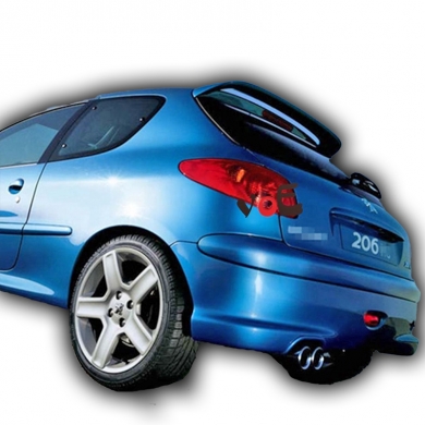 Peugeot 206 Uyumlu Yedek Parça Boyasız Plastik Spoiler